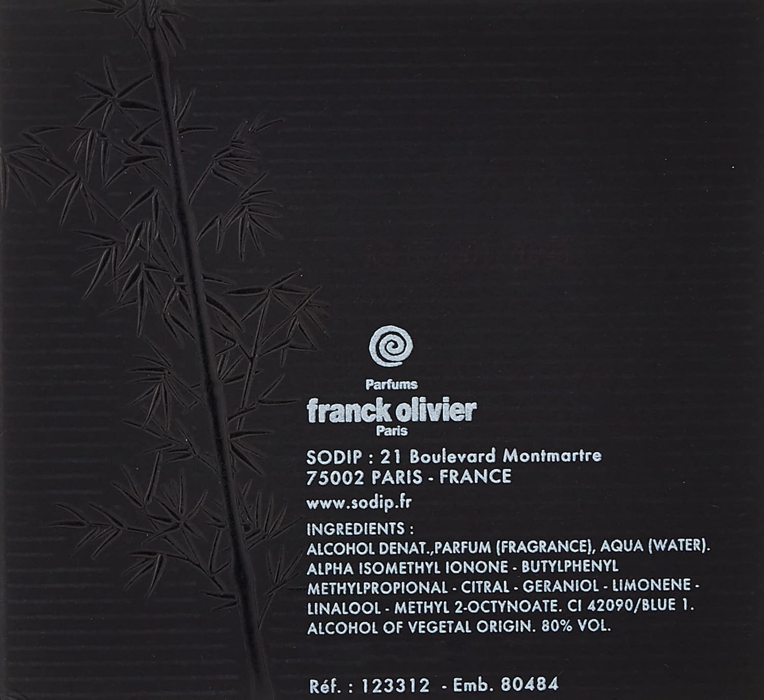 Bamboo By Franck Olivier For Men Eau De Toilette Spray 3.4 Oz