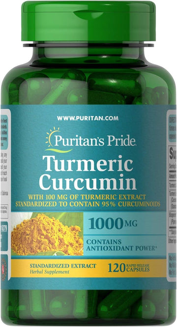 Puritan'S Pride Turmeric Curcumin, 1000Mg, 120 Rapid Release Capsules