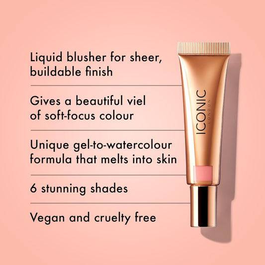 Iconic London Sheer Blush 12.5Ml Rose Riot