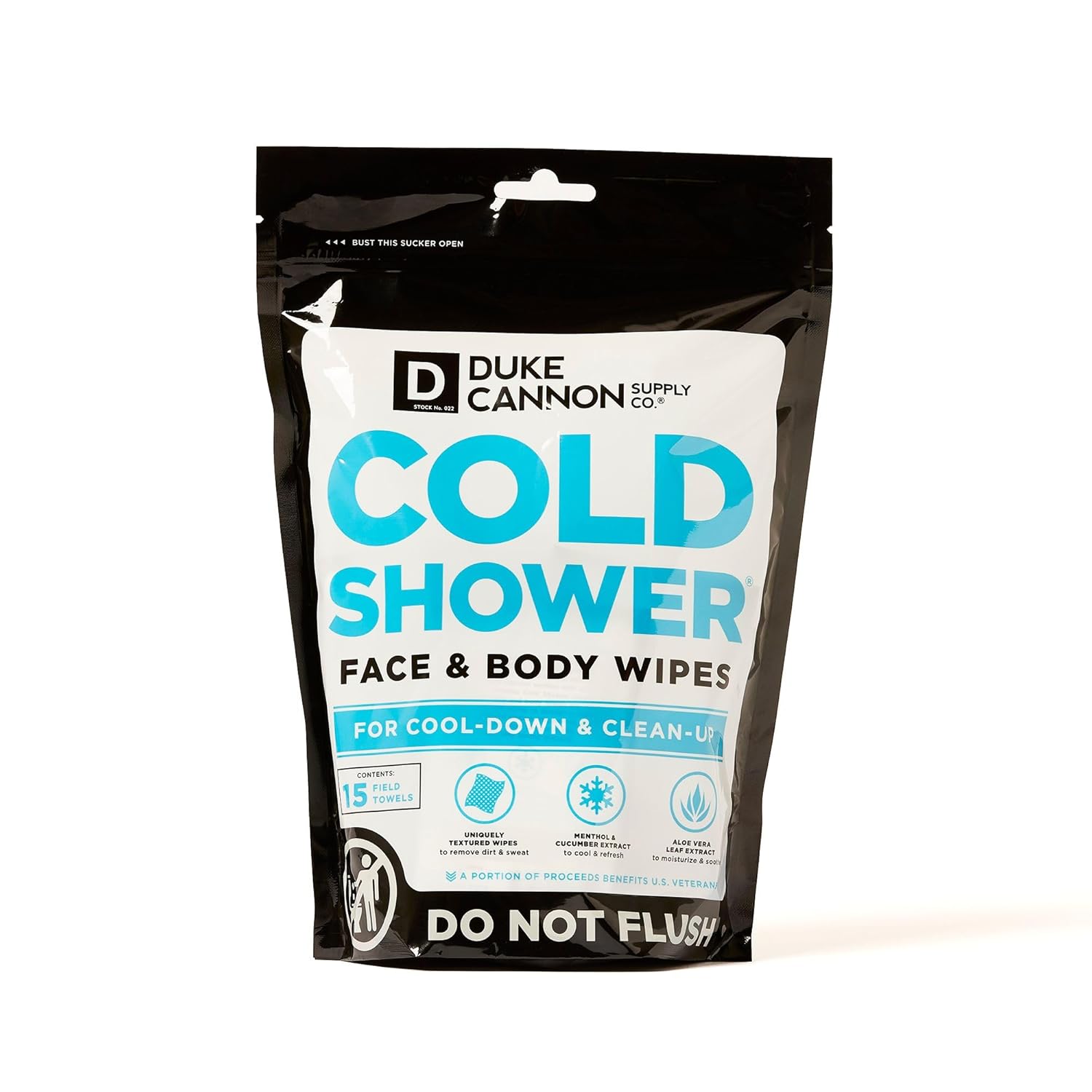 Duke Cannon Cold Shower Cooling Field Towels For Face & Body-15 packs : Beauty & Personal Care