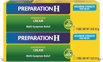 Preparation H Hemorrhoid Cream With Aloe For Multi-Symptom Relief - 1.8 Oz Tube