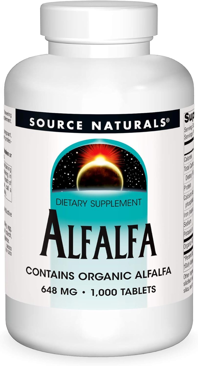 Source Naturals Alfalfa 10 Grain Dietary Supplement - 1000 Tablets