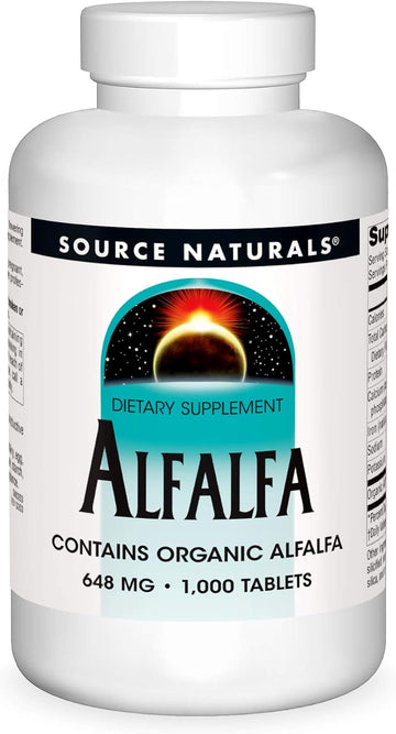 Source Naturals Alfalfa 10 Grain Dietary Supplement - 1000 Tablets