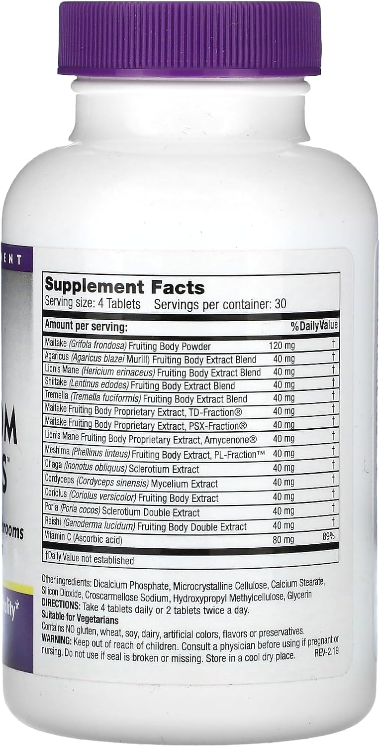 Mushroom Wisdom Mushroom Emperors, 120 Count : Beauty & Personal Care