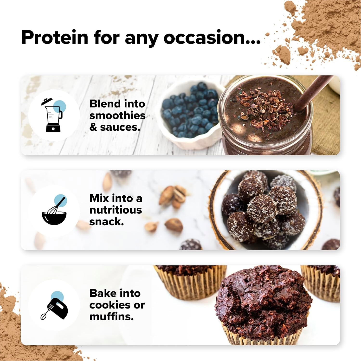 Complement Organic Chocolate Vegan Protein Powder (30 Servings) Low Carb, Low Calorie, Sugar Free, Soy Free, Non-Gmo, Non Dairy - Yellow Pea, Pumpkin Seed - 15G Plant Based Protein Powder : Health & Household