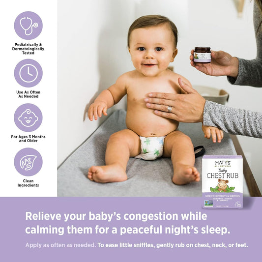 Matys Baby Essentials Kit, For Newborn Parents Or Baby Registry Gift, All Of Our Favorite Baby Care In One: Chest Rub, Multipurpose Ointment, Diaper Rash Relief, Usda Organic Baby Cough Syrups, 5 Pcs