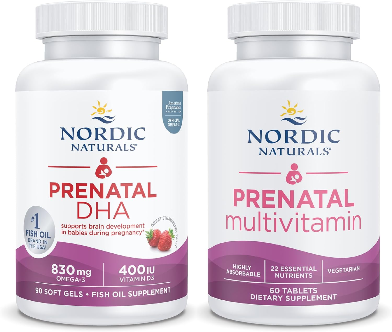 Nordic Naturals Prenatal Starter Pack - Prenatal Dha And Prenatal Multivitamin Tablets