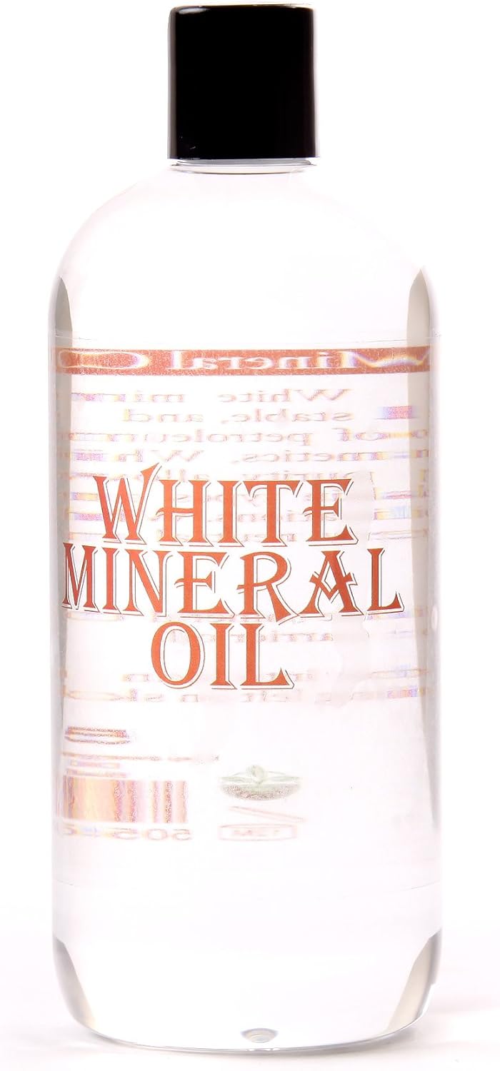 Mystic Moments | White Mineral Carrier Oil 500Ml - Pure & Natural Oil Perfect For Hair, Face, Nails, Aromatherapy, Massage And Oil Dilution Vegan Gmo Free