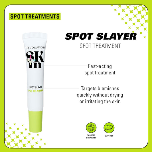 Revolution Skin, Spot Slayer 1% Ipc Spot Treatment, Face Cream, Helps Blemishes, Vegan & Cruelty-Free, 15Ml