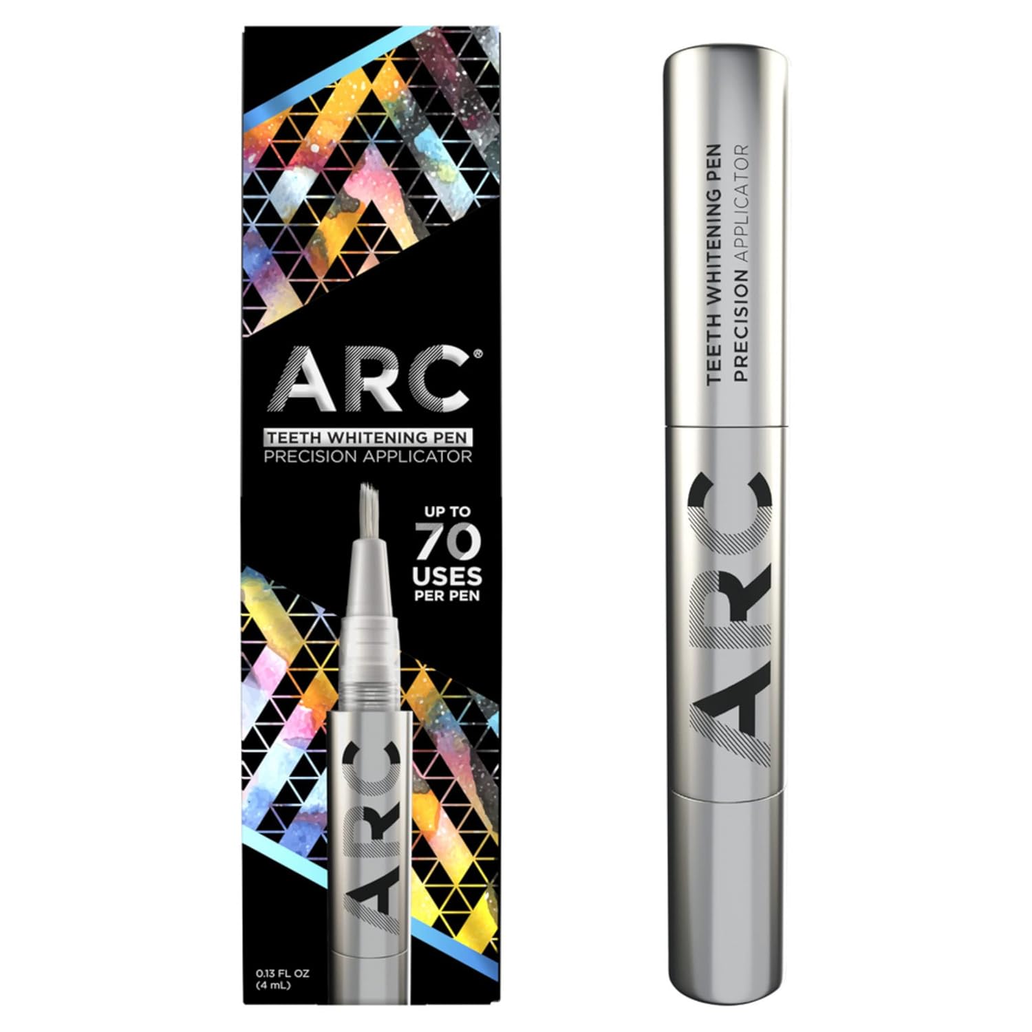 Arc On-The-Go Teeth Whitening Pen, Anytime Treatments, Mint Flavor, 0.13 Fl Oz