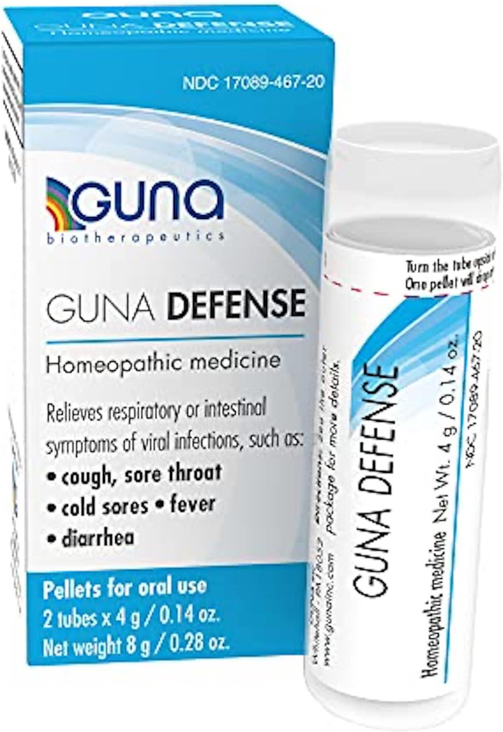 GUNA Defense Homeopathic Support for Cough and Sore Throat