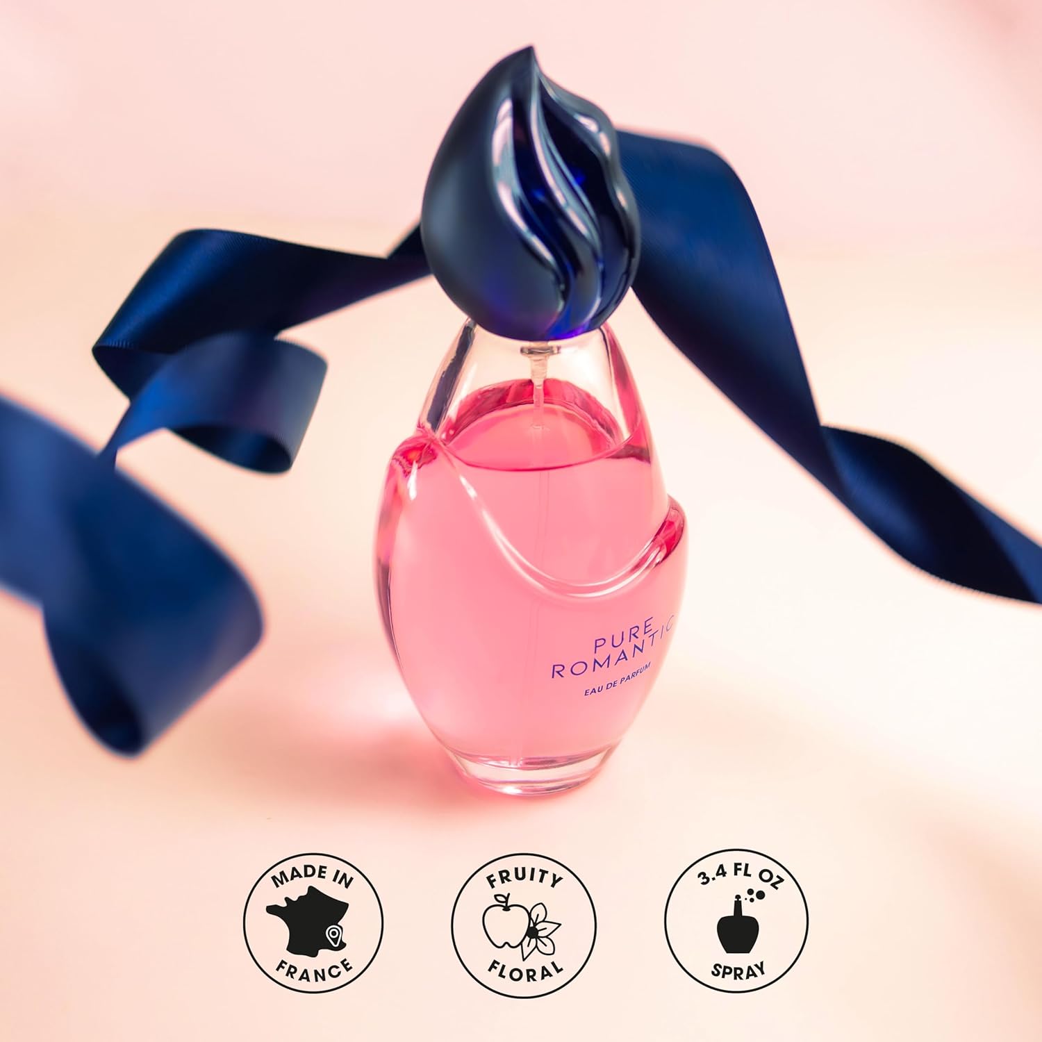 Jeanne Arthes - Pure Romantic Eau De Parfum - Spray Perfume For Women - Floral Fruity Scent - Notes Of Bergamot, Orange Blossom, Blackcurrant - Made In France - 3.38 Fl.Oz : Beauty & Personal Care