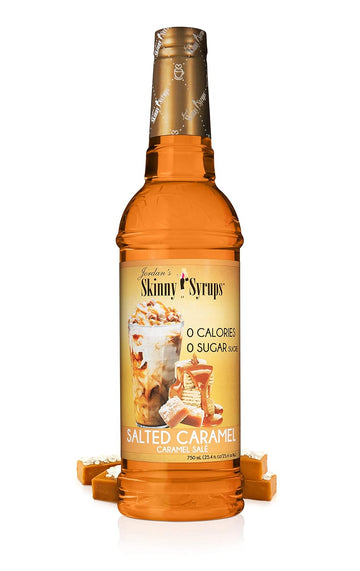 Jordan'S Skinny Syrups Salted Caramel, Sugar Free Flavoring Syrup, 25.4 Ounce Bottle, 2 Count