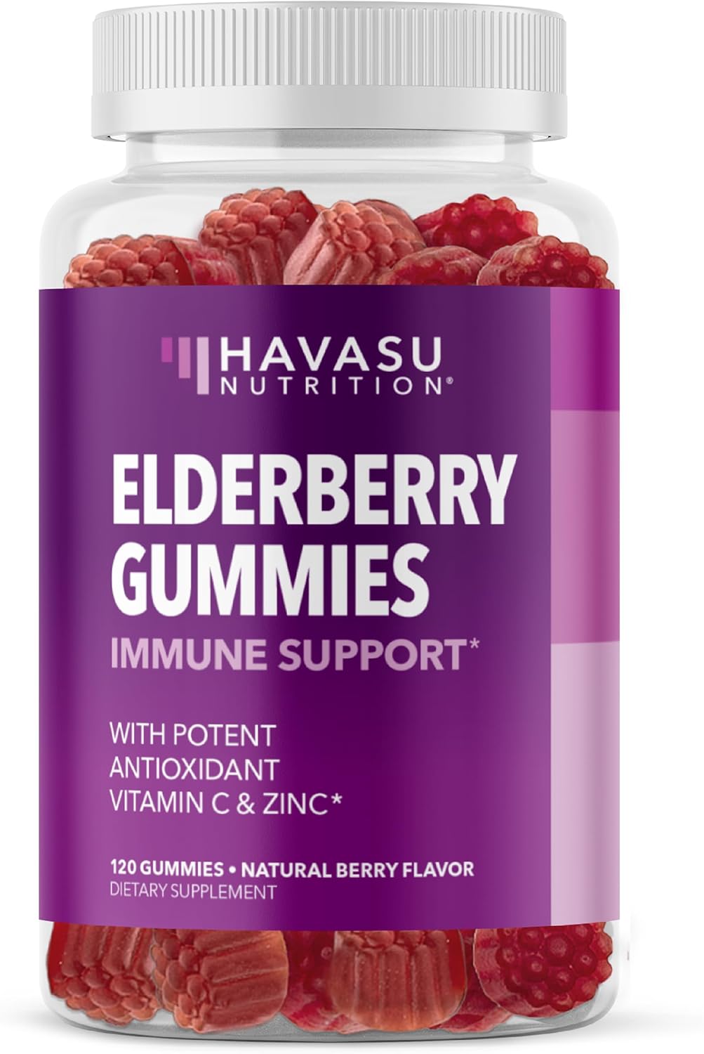Sambucus Elderberry Gummies For Adults | Immune Support Gummies With Elderberry, Vitamin C And Zinc | Sambucus Elderberry Immune Support With Elderberry Extract | 2 Month Supply Berry-Flavored Gummies