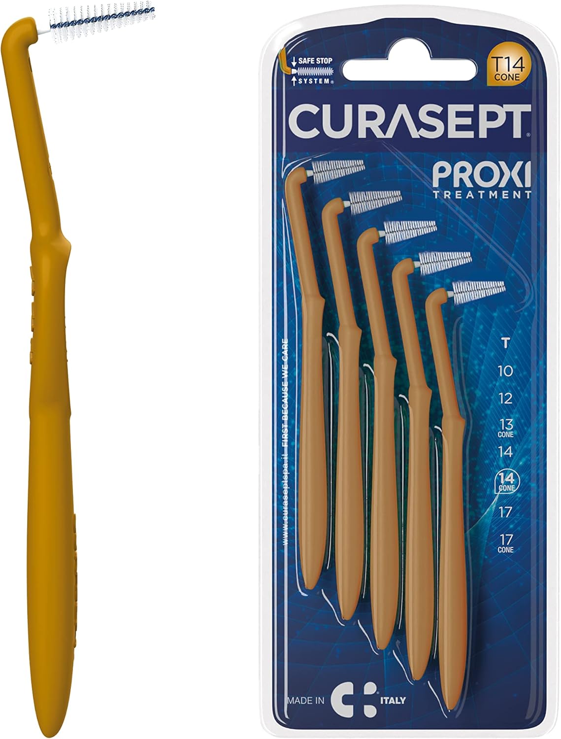 Curasept Proxi Angle T14 Cone Ocra/Dark Gold