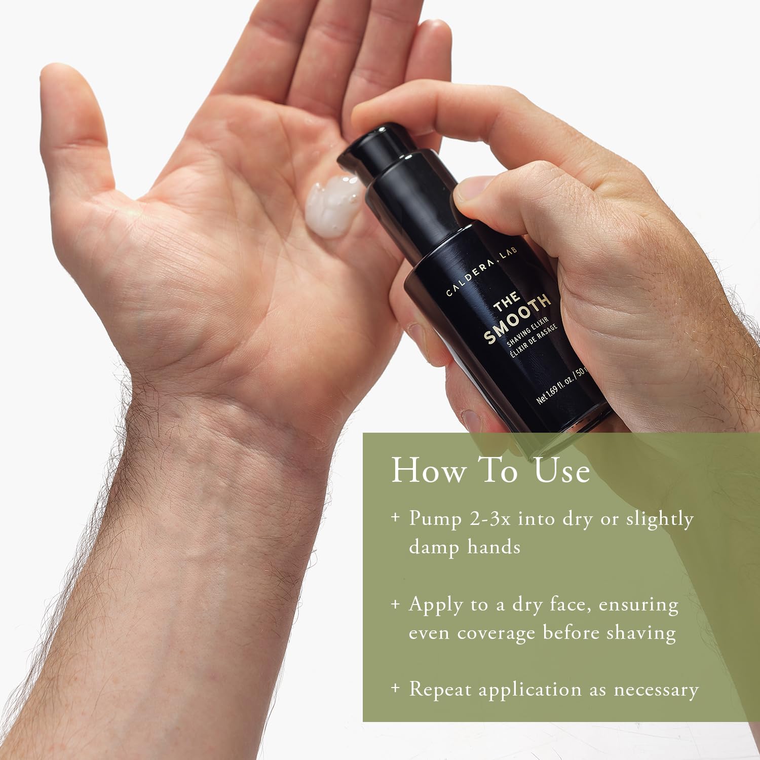 Caldera + Lab The Smooth Certified, Vegan, Exfoliating & Organic Shaving Elixir With Antioxidant Botanicals : Beauty & Personal Care