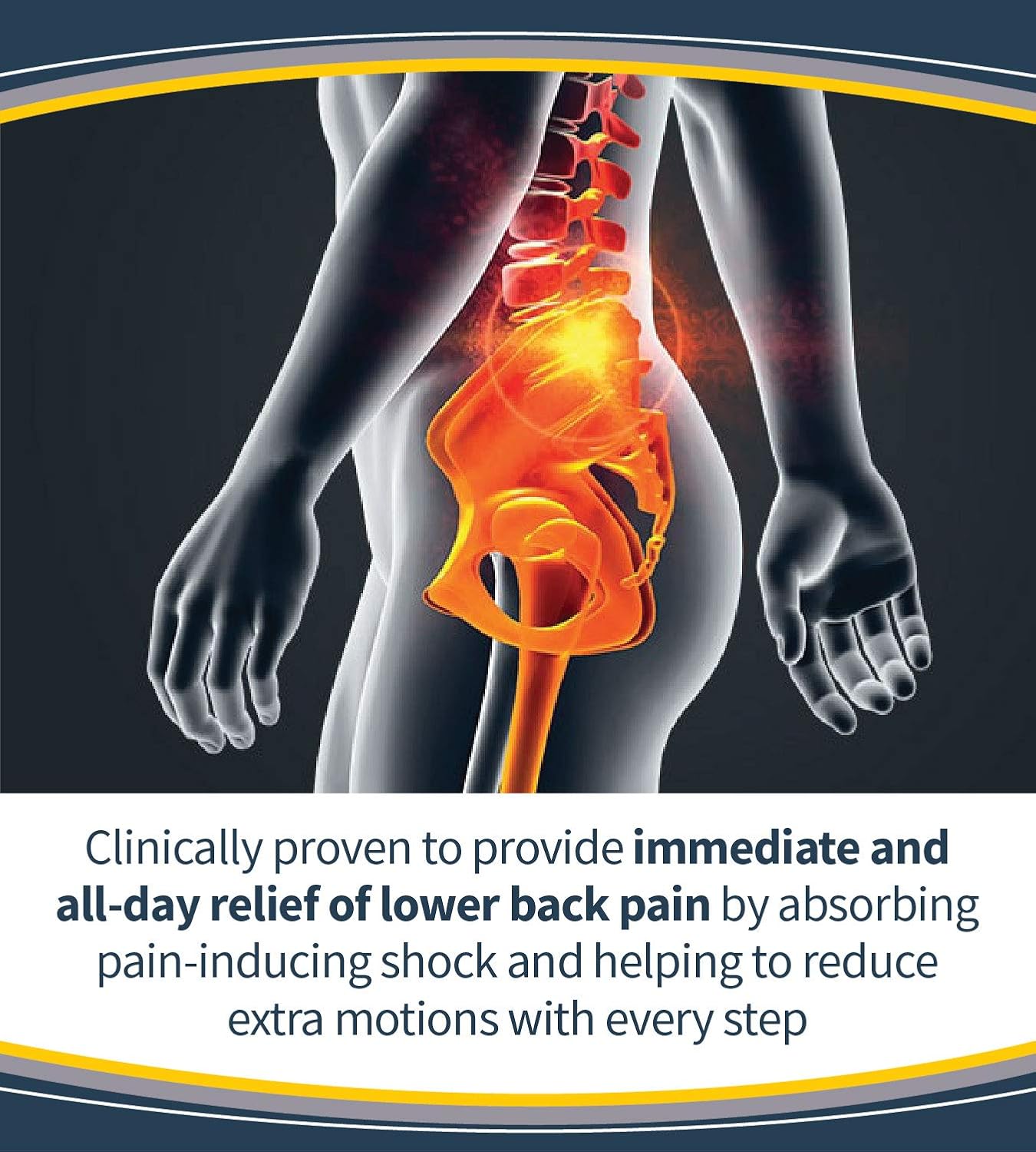 Dr. Scholl'S Lower Back Pain Relief Orthotics // Clinically Proven Immediate And All-Day Relief Of Lower Back Pain (For Men'S 8-14, Also Available For Women'S 6-10) : Health & Household
