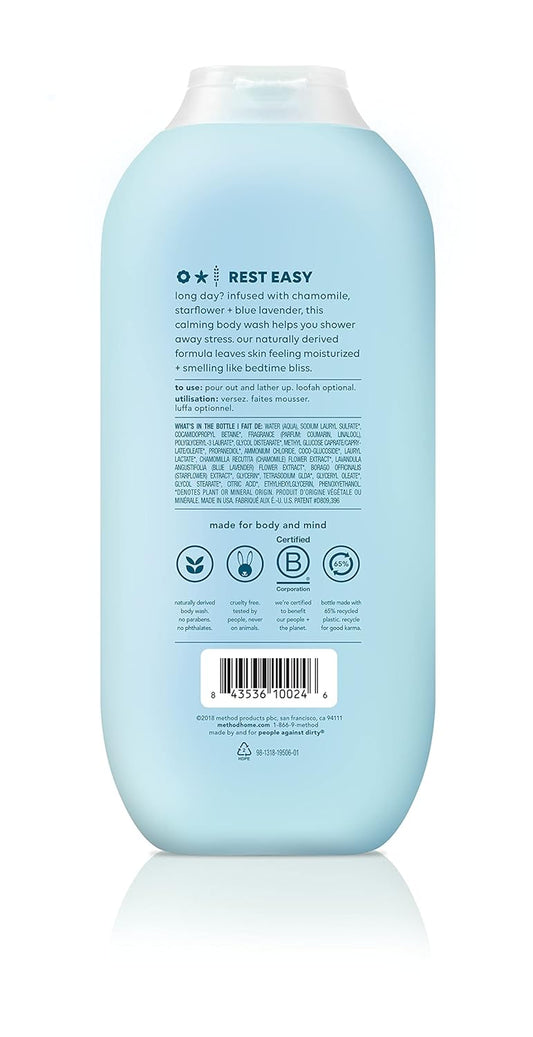 Method Moisturizing,Softening Body Wash, Wind Down, Paraben and Phthalate Free, 18 oz (Pack of 1)