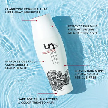 Unwash Anti-Residue Cleanse - Gentle, Ph-Balanced Clarifying Shampoo For Build Up Dirt And Oil, Safe For All Hair Types, 10 Fl Oz