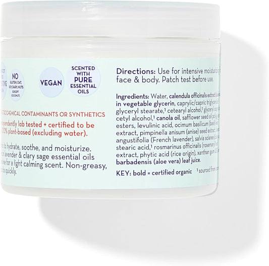 California Baby Calming Cream | Lavender Hypoallergenic Baby Lotion | 100% Plant-Based | Soothing Baby Cream For Dry, Sensitive Skin | 113 G / 4 Oz