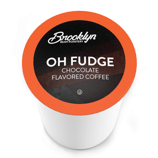 Brooklyn Beans Oh Fudge Gourmet Coffee Pods - Compatible With Keurig K Cup Brewers Including 2.0 Machines, 40 Count, Rich Chocolate Flavored