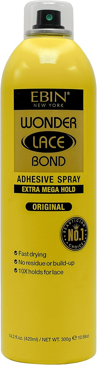 Ebin Wonder Lace Bond Spray (420Ml, Extra Mega Hold (Original))