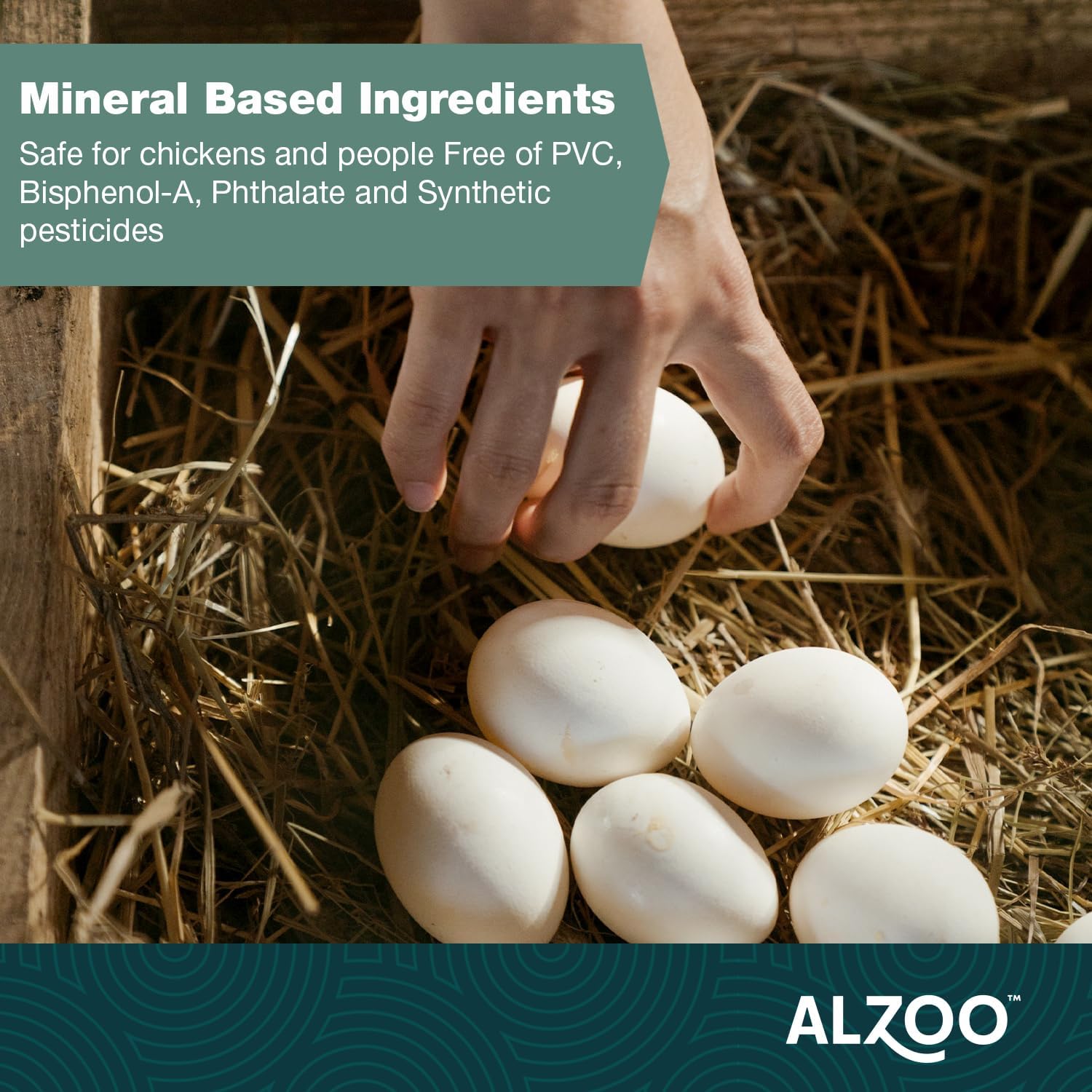 ALZOO My Fresh Coop Deodorizer, Chicken Coop Deodorizer, Concentrated Granules Absorb & Help Neutralize Odors, Mineral-Based Active Ingredients, Up To 30 Uses, 26.6 Oz., Pack of 2 : Health & Household