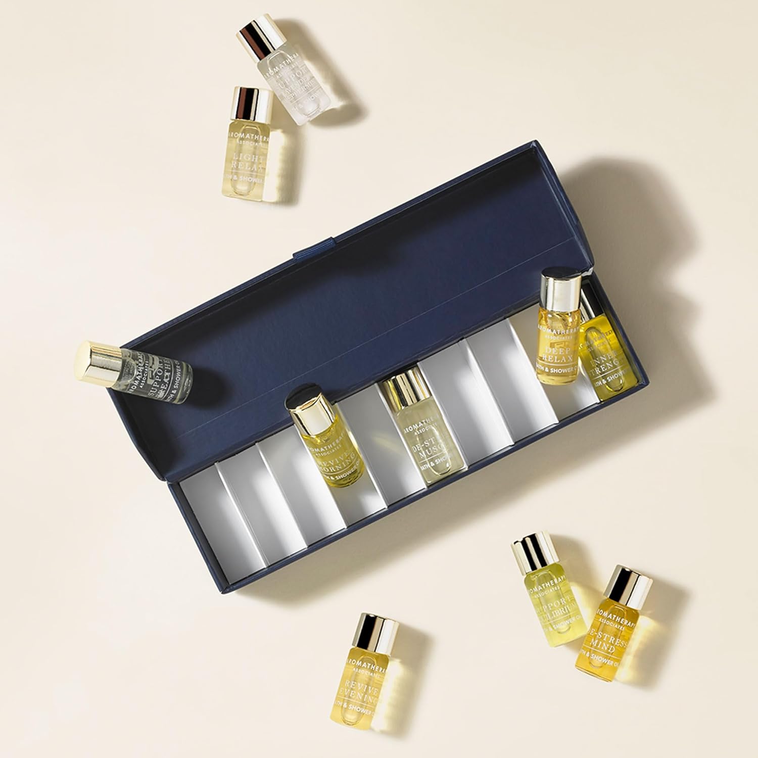 Aromatherapy Associates Discovery Collections Miniature Bath & Shower Oil Set, 10 x 3 ml, 100% Natural Formulation Infused Body Oil Body Treatment Home SPA : Amazon.co.uk: Beauty