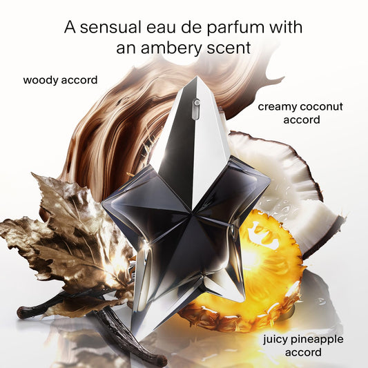 Mugler Angel - Eau De Parfum & Fantasm - Womens Perfume Discovery Travel Size Set - With Sweet Notes Of Coconut, Wood Accord, Patchouli & Vanilla - 0.16 Fl Oz Each