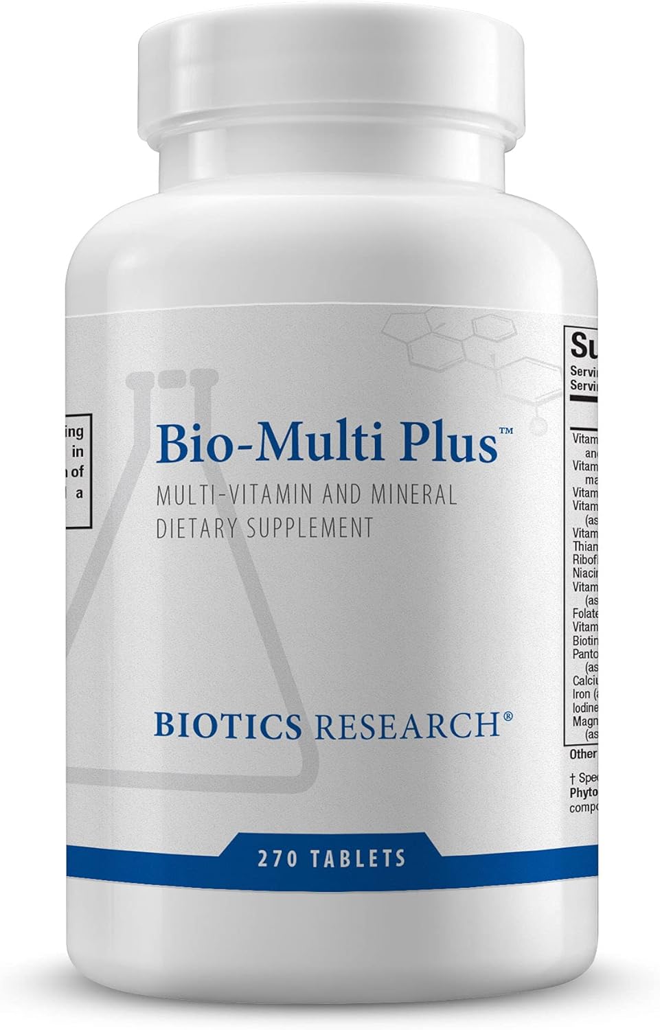 Biotics Research Bio-Multi Plus - Robust Foundational Multivitamin/Mineral Formula, Contains Plant-Based Trace Minerals 270 Tablets