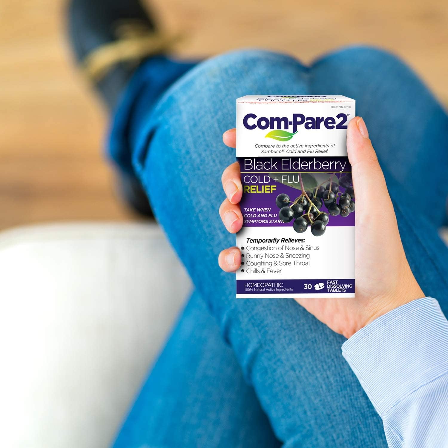 Buy Com-Pare2 Black Elderberry Cold + Flu Relief On  Free Shipping On Qualified Orders