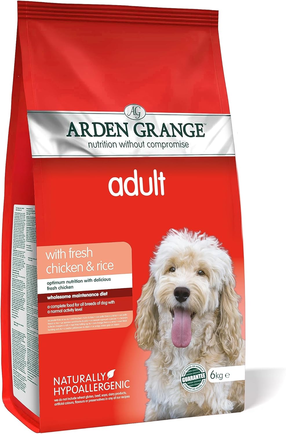 Arden Grange Adult Dry Dog Food Chicken and Rice, 6 kg :Pet Supplies