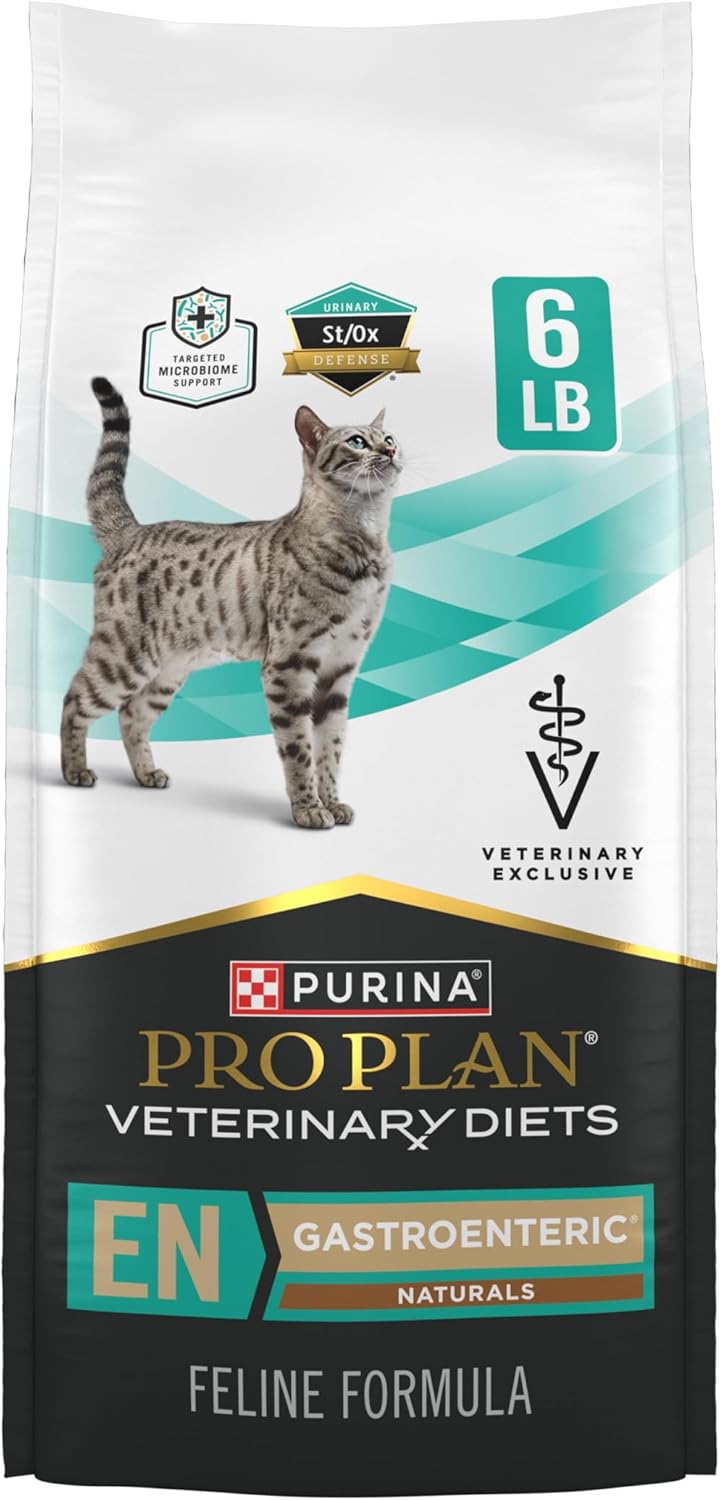 Purina Pro Plan Veterinary Diets En Gastroenteric Naturals Feline Formula Dry Cat Food - 6 Lb. Bag
