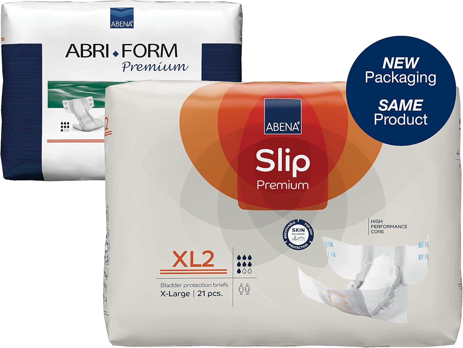 ABENA Slip Premium All-In-One Incontinence Pads For Men & Women, Eco-Labelled Womens Incontinence Pads, Mens Incontinence Pads, - XL 2, 110-170cm Waist, 3400ml Absorbency, 21PK : Amazon.co.uk: Health & Personal Care