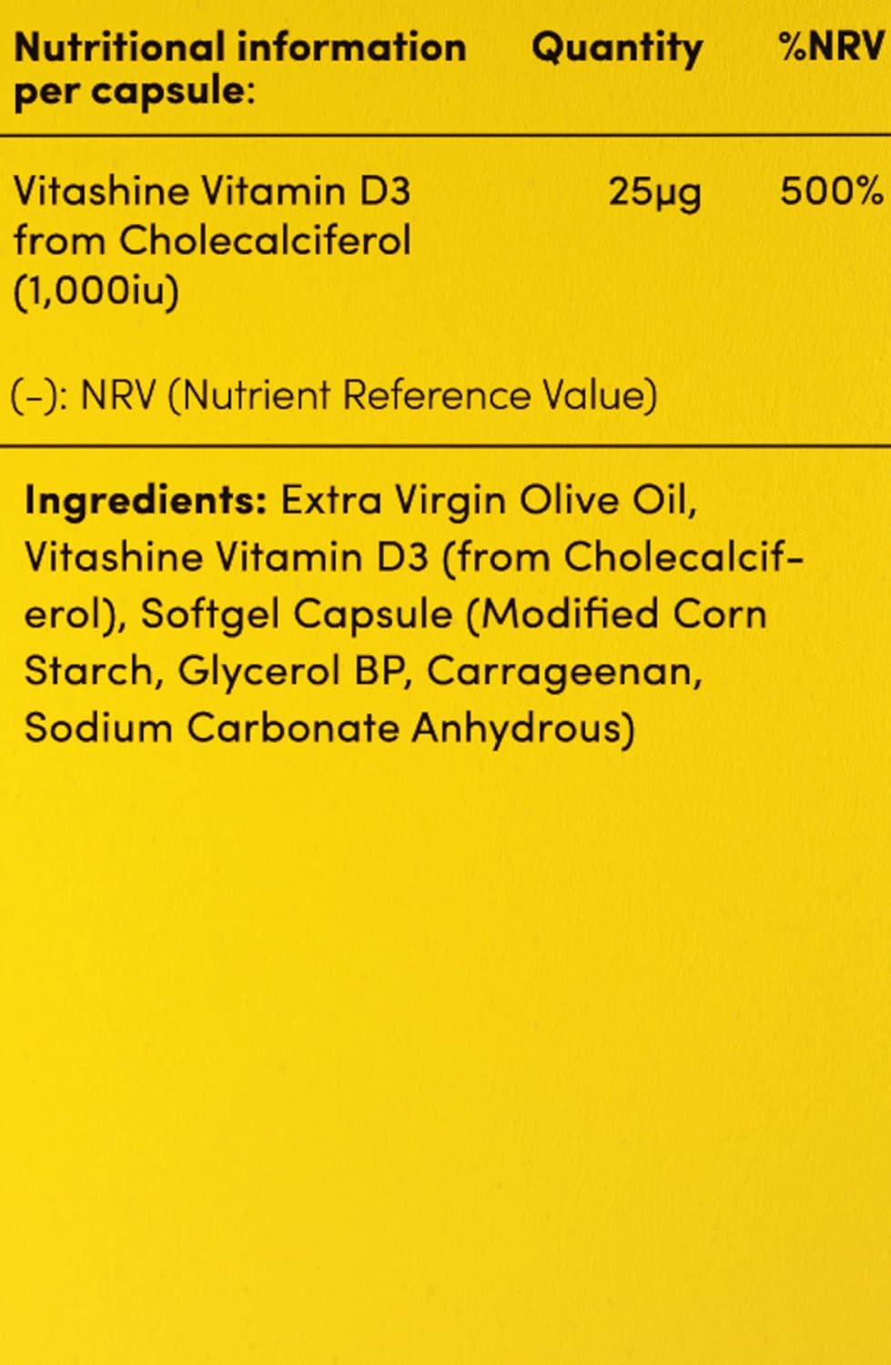Vitl Vitamin D3 Supplement - 60 Vegan Softgel Capsules - Support for The Immune System, Bones & Joints, Teeth, Muscles and Heart - 2 Month Supply : Amazon.co.uk: Health & Personal Care