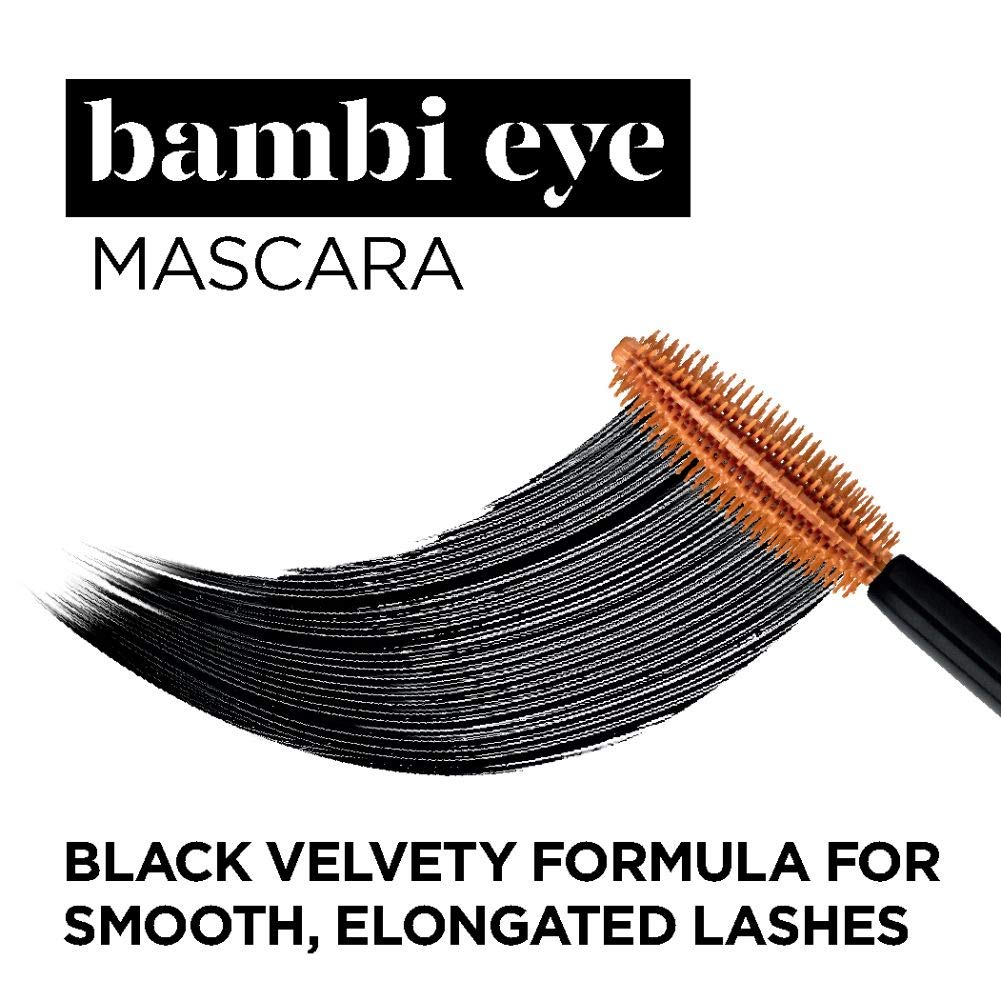 L’Oréal Paris Cosmetics Bambi Eye Washable Mascara, Lasting Volume, Black Brown, 0.28 fl. oz. : Beauty & Personal Care