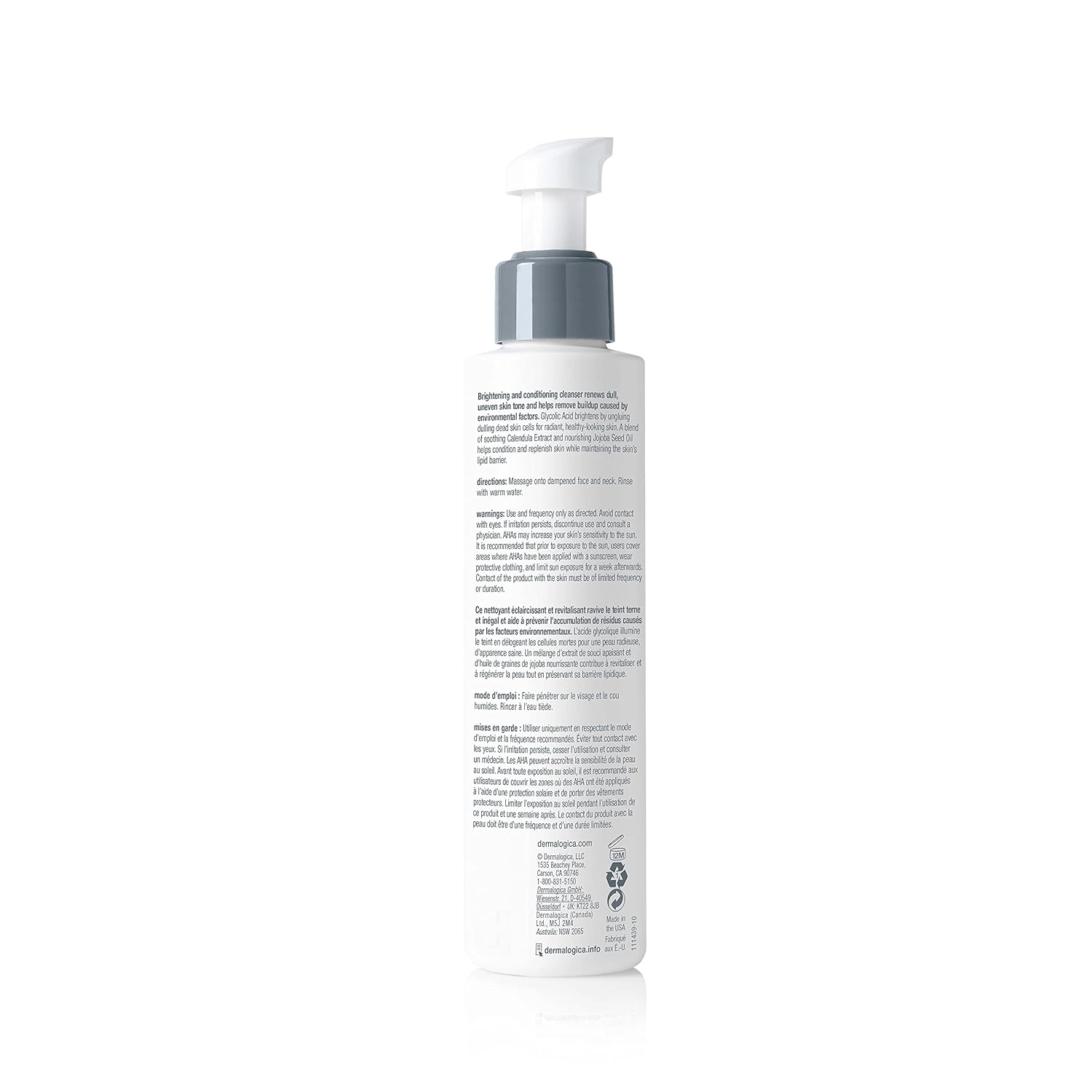 Dermalogica Daily Glycolic Cleanser, Face Wash With Glycolic Acid And Aha, Removes Buildup And Brightens Skin Tone : Beauty & Personal Care