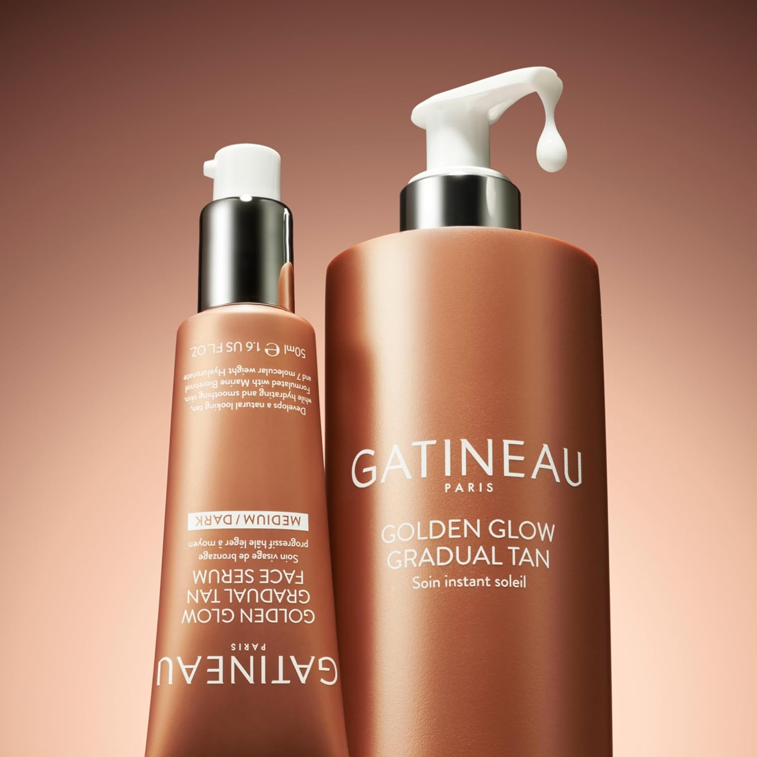 Gatineau - Golden Glow Gradual Tan Face & Body Duo, with 2 in 1 Moisturiser & Self Tanning Lotion (400ml) and Face Serum Light/Medium (10ml) : Amazon.co.uk: Beauty