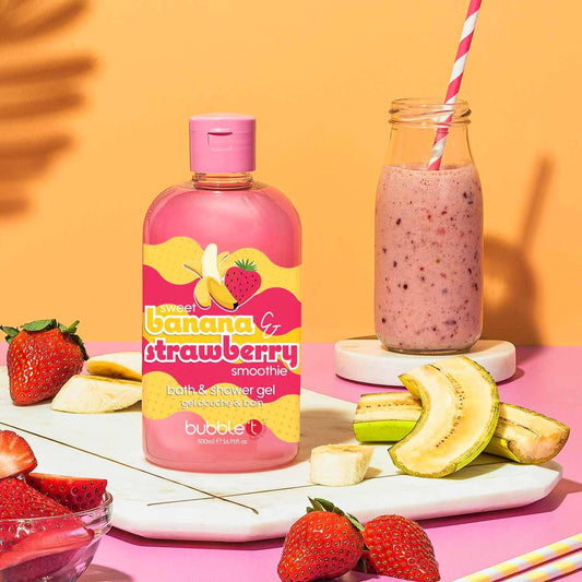 Bubble T Cosmetics Coconut & Lime Smoothie Bath & Shower Gel, Packed With Fruity Extracts To Nourish & Hydrate Skin, 500Ml