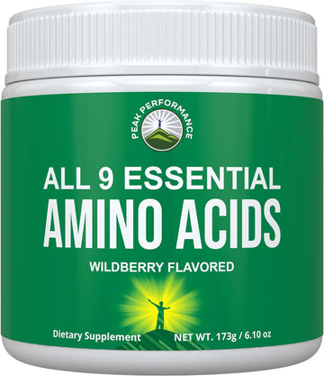 All 9 Essential Amino Acids Powder with 26 Clinical Studies. EAAs 32X Effective vs BCAA/BCAAS Branched Chain Aminos. Pre or Post Workout EAA Supplement. Perfect for Energy, Muscle Growth. Wildberry