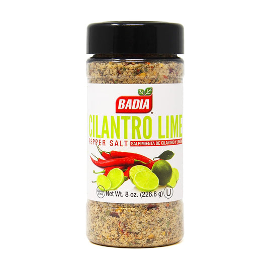 Badia Cilantro Lime Pepper Salt, 8 oz (Pack of 6)