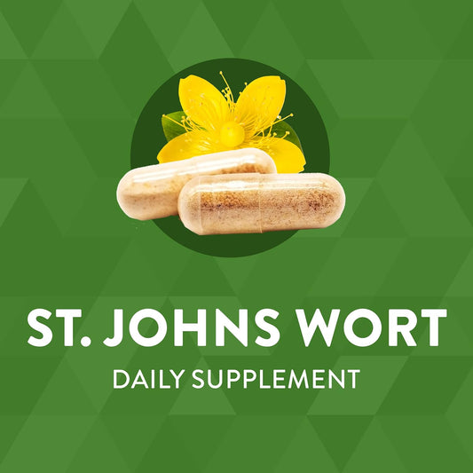 Nature's Way Premium St. John?s Wort Herb, Promotes A Positive Outlook*, 700 mg per serving, 180 Vegan Capsules