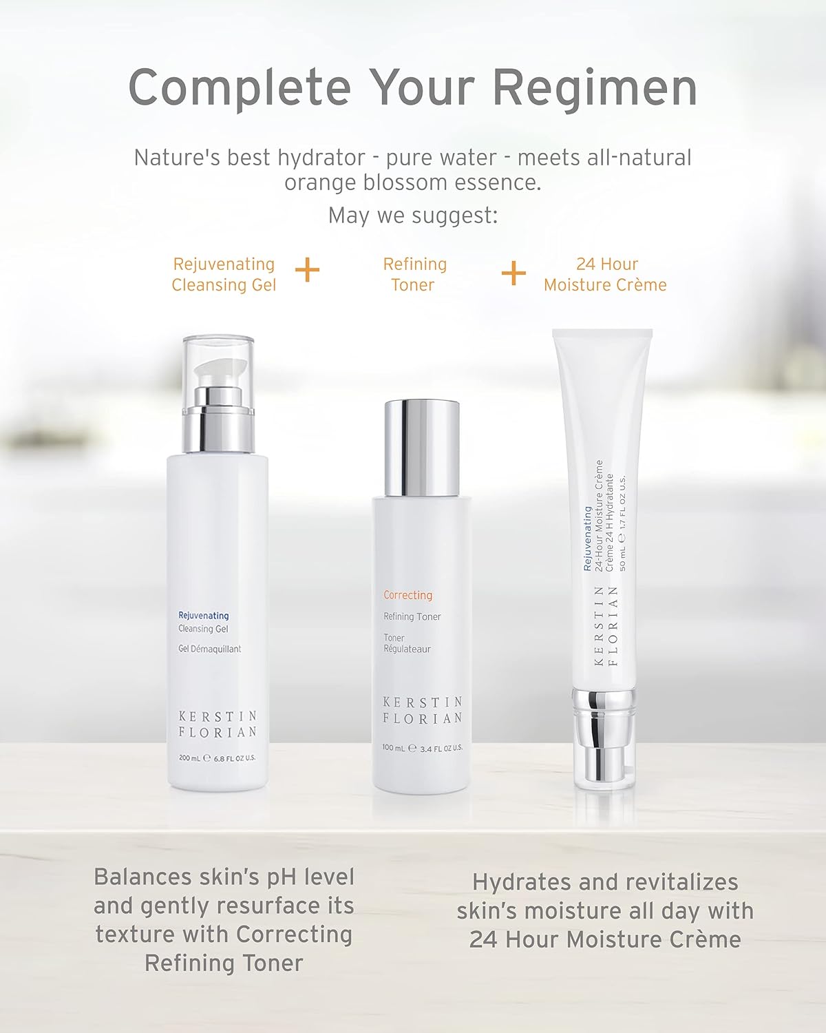 Kerstin Florian Rejuvenating Cleansing Gel | Gentle Face Wash And Makeup Remover For All Skin Types (6.8 Fl Oz) : Beauty & Personal Care