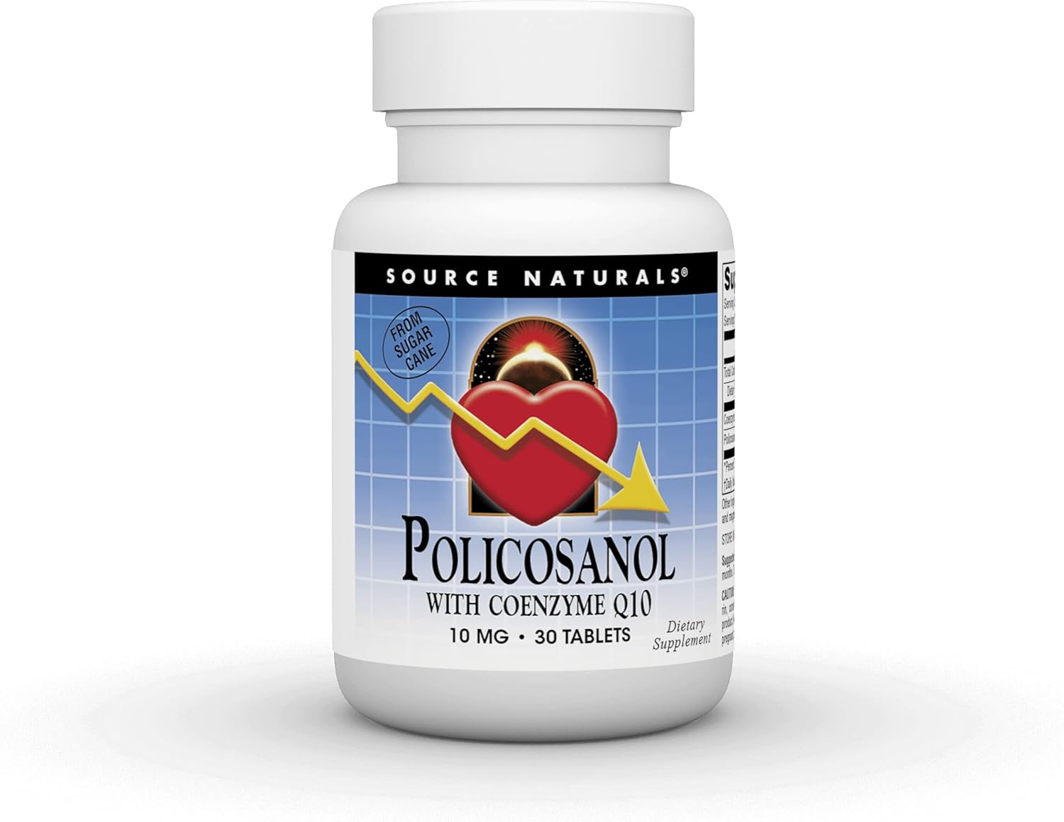 Source Natruals Policosanol With Coenzyme Q10, 10 Mg - 30 Tablets