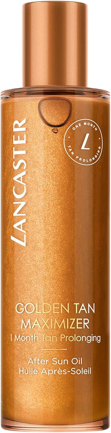 Lancaster Golden Tan Maximizer After Sun Oil 150Ml, One Month Tan Prolonging, Natural Tan Accelerator, Soothing & Cooling, After Sun For Body