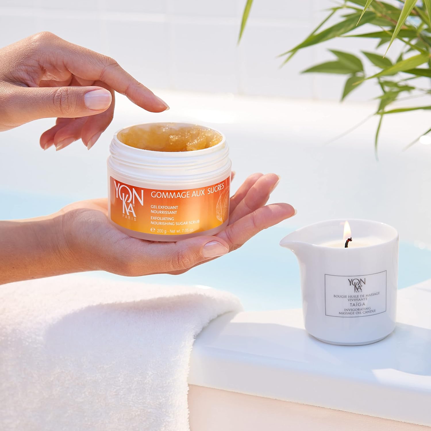 Yon-Ka Mandarin Sugar Scrub, Exfoliating Body Scrub With Brown Sugar And Sunflower Oil, Gentle Natural Ingredients Hydrate And Moisturize Dry Skin, Sweet Orange And Citrus Scent (200G) : Beauty & Personal Care