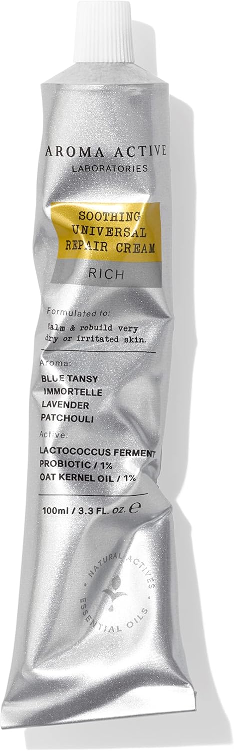 AROMA ACTIVE LABORATORIES Soothing Universal Repair Cream Rich 100ml - Boost Skin Natural Barrier, Calm Complexions, Smooth, Soothe Skin, Oat Kernel Oil, Lactococcus Ferment : Amazon.co.uk: Beauty