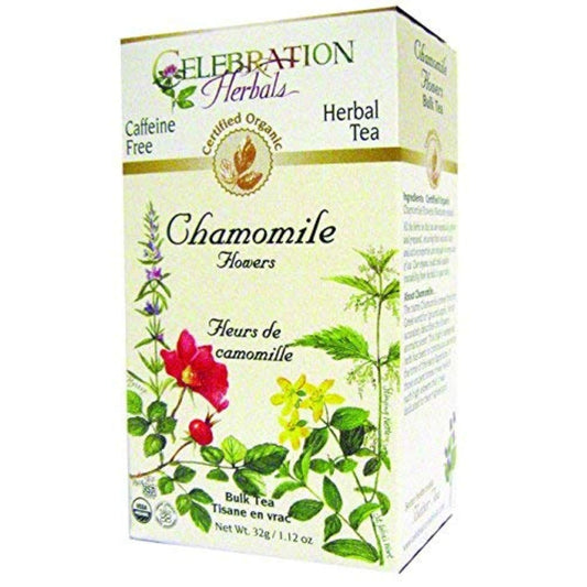 Celebration Herbals Organic Chamomile Flower Tea, 1.12 Oz : Grocery & Gourmet Food