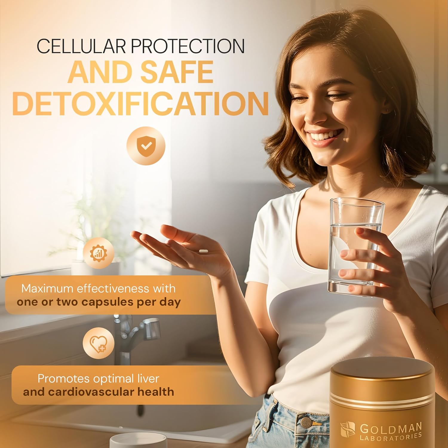 Liposomal Glutathione, Goldman Laboratories - Maximum Bioavailability 2 Capsules 300mg - Glutathione Antioxidant Capsule - Free Radicals Catalysis - 100% Vegan and Vegetarian – Slow Release : Amazon.co.uk: Health & Personal Care