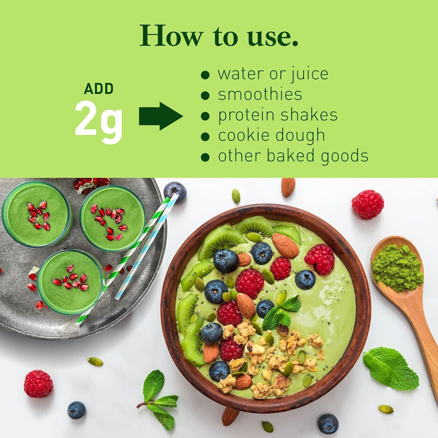 Good Natured Organic Spirulina and Chlorella Powder 50/50 Mix - 3 Month Supply - Vegan & Non-GMO Chlorella and Spirulina Powder : Health & Household